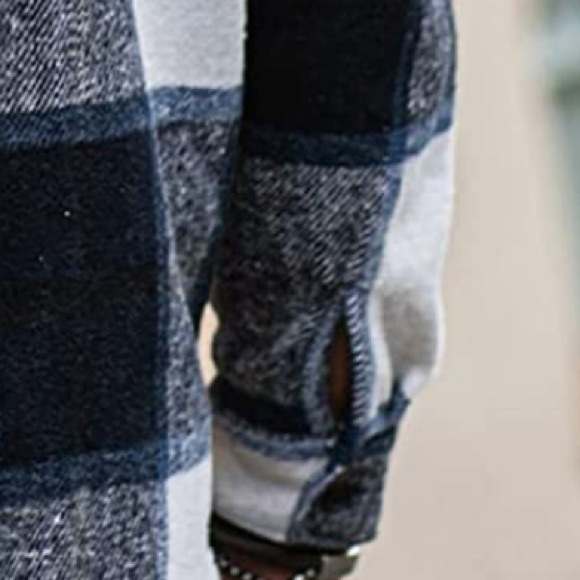 BRAND NEW MENS TRENDY PLAID FLANNEL SHIRT NWT (FALL FASHION) - Picture 4 of 5